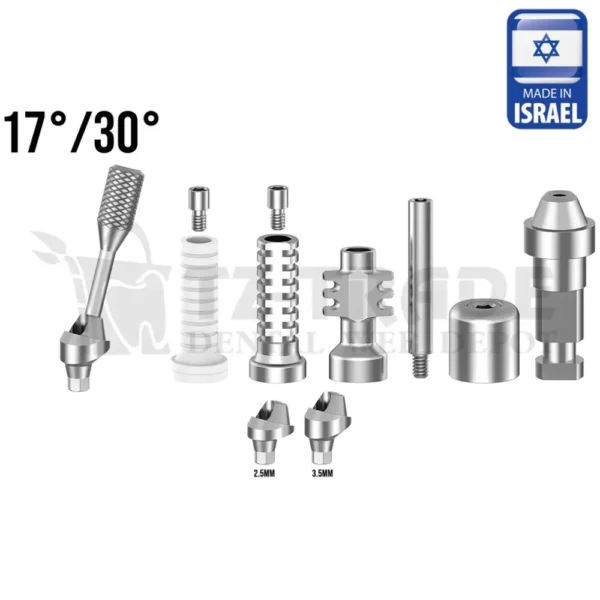 Angled Multi Unit abutment 17° / 30° Full set Osstem Mini