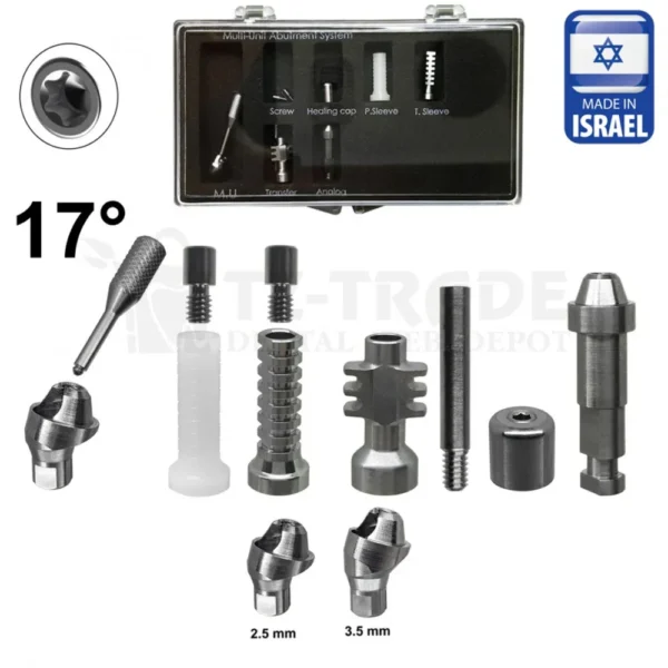 Angled Multi Unit abutment 17° Full set Straumann BL NC Fit