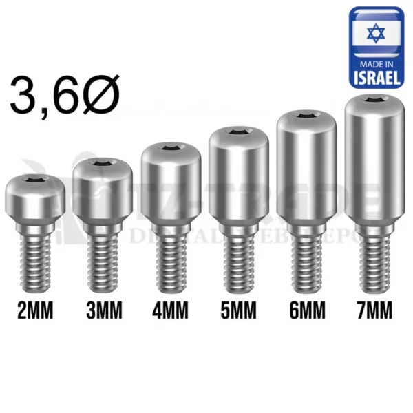 כיפת ריפוי Ø 3.6 מ"מ גובה 2-7 מ"מ