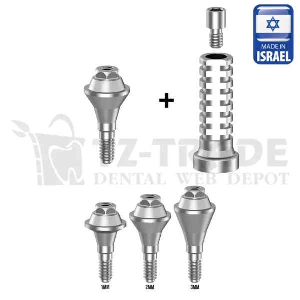 Straight Multi Unit abutment with Titanium sleeve Straumann BL NC