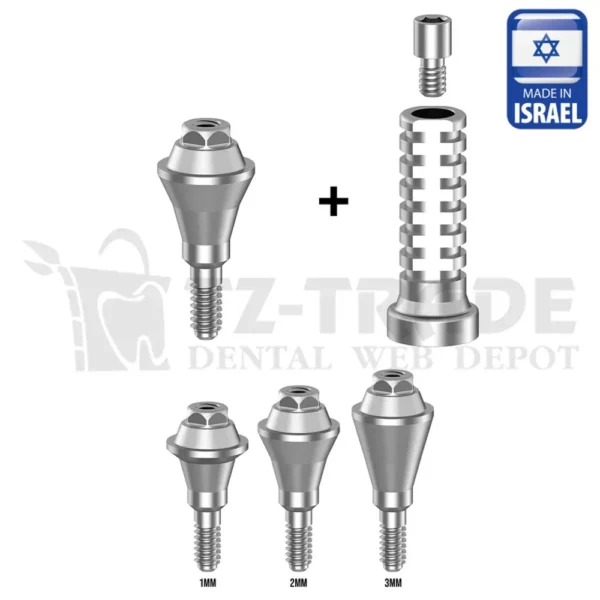 Straight Multi Unit abutment with Titanium sleeve Straumann BL RC