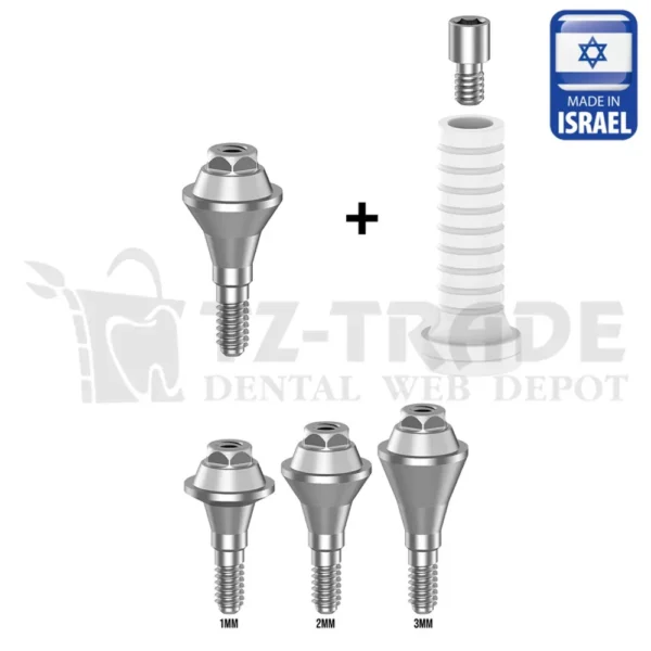 Straight Multi Unit abutment with plastic sleeve Straumann BL NC