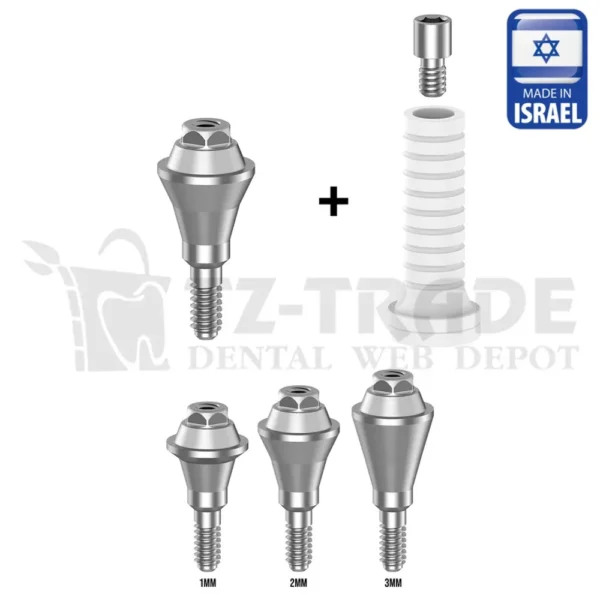 Straight Multi Unit abutment with plastic sleeve Straumann BL RC