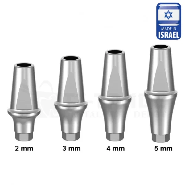 Straight Shoulder Titanium Abutment 2-5 mm Megagen AnyRidge Compatible