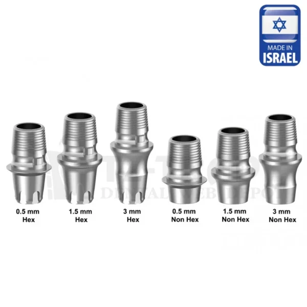 T-Base Cad Cam abutment MIS C1 V3 SP compatible hex/ non hex