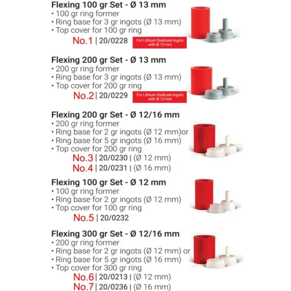 Zubler Ring Formers Flexing 100gr/200gr/300gr set