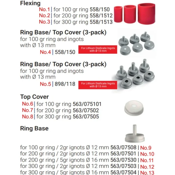 Zubler Ring Formers Flexing/Ring Base/ Top Cover