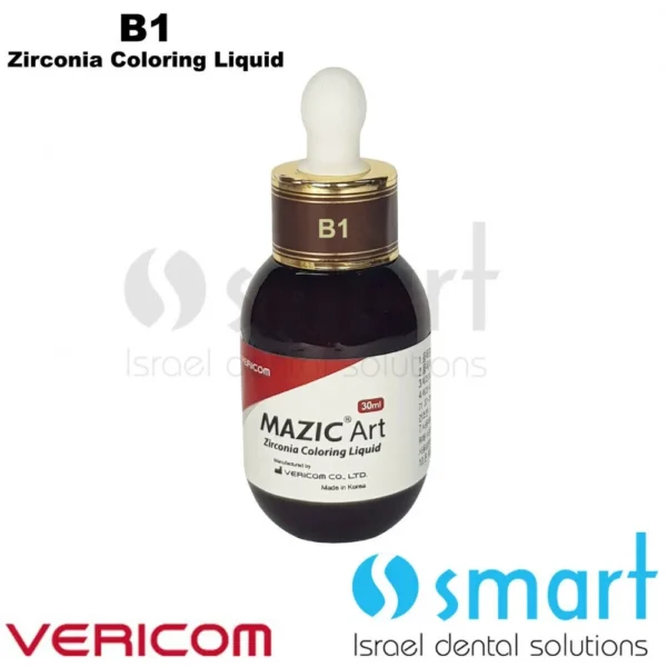 Dental lab not sintered zirconia shade coloring liquid 30ml Mazic Art Vericom